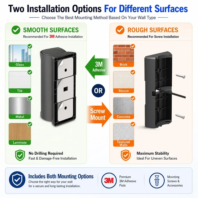 Alt view image 6 of 7 - Anti-Theft Mount ONLY for 20252026 Ring Wired Doorbells, Not Battery Model | Fits Wired Doorbell 2K (2nd Gen), 2K Plus (Plus 2nd Gen) & 4K Pro (Pro 3rd Gen); Not for Battery Models