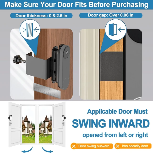 Alt view image 4 of 7 - Borcorz Anti-Theft Adjustable Mount for Google Nest Doorbell (Battery), No Drill Mount for Google Doorbell Camera, Adjustable (45° Left and Right) Angle for Apartment Home Renters