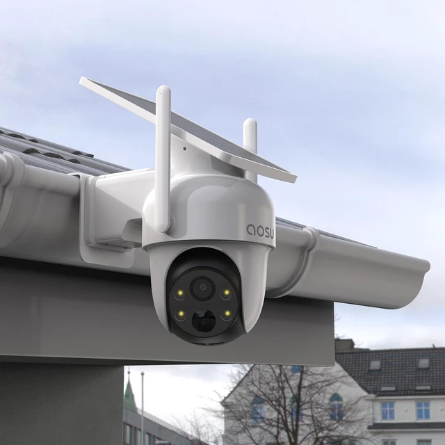 Alt view image 3 of 7 - TIUIHU Gutter Mount for AOSU Solar Security Cameras Outdoor (SolarCam D1 Classic)AOSU T2 Pro Solar Security CameraAOSU T2 Ultra 4K Security Cam and ANSQUE 2K 3MP Security Cameras Outdoor (GU01/SA01)