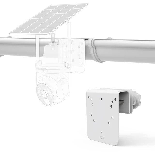 Alt view image 7 of 7 - Koroao Gutter Mount Compatible with SEHMUA RBX-S73 Solar Security Camera, for SEHMUA 2K Solar Security Cameras Wireless Outdoor Bracket AccessoriesWhite