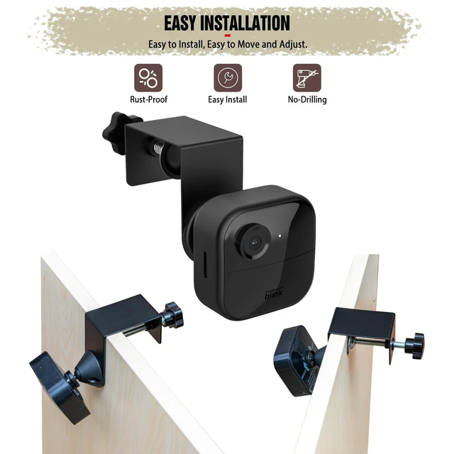 Alt view image 5 of 7 - PUUUCI Door/Gutter Mount for Blink Indoor/Outdoor Camera(4th/3rd Gen) & Blink XT2/XT Camera - Blink Security Camera Mounting Accessories for Home/Apartments/Business, No Drilling, No Damage