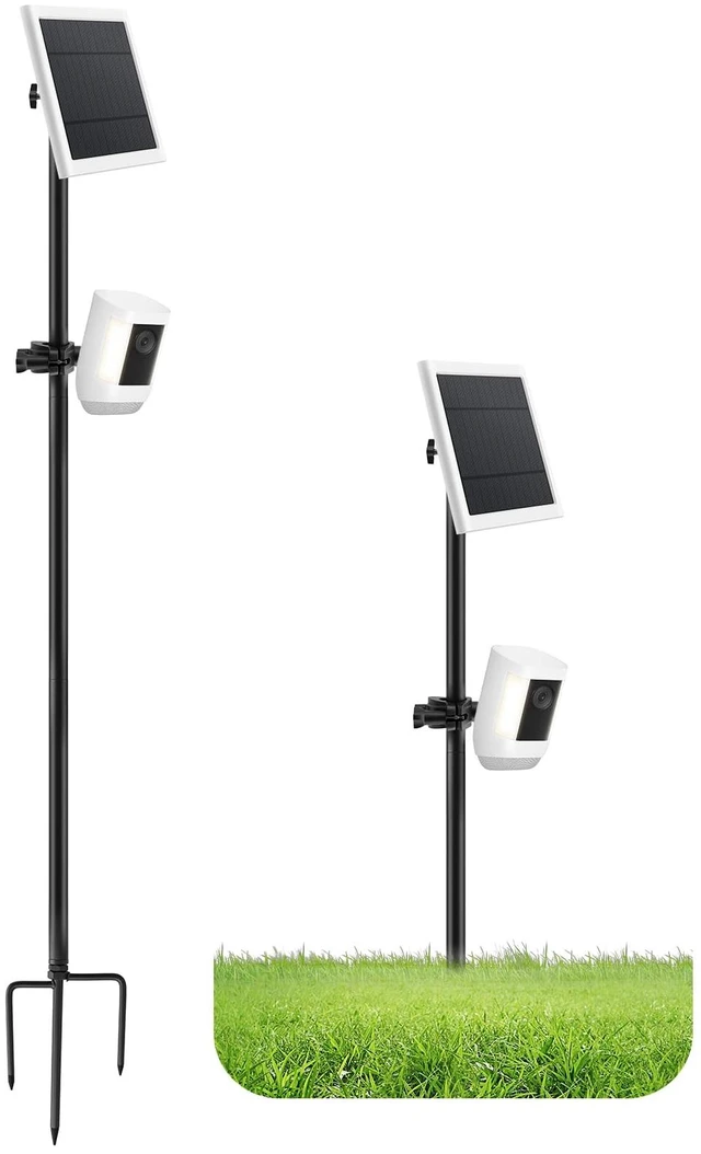 Main image of Ground Stake Mount for Security Cameras & Solar Panels, Fit Ring Blink Eufy | Compatible with Ring, Compatible with Blink, Compatible with Google Nest, Compatible with Eufy, Compatible with Wyze