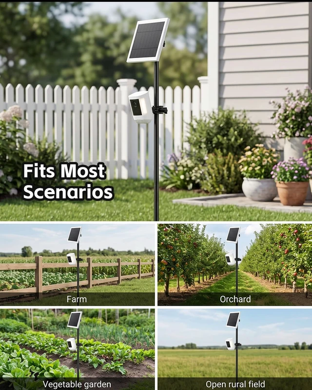 Alt view image 7 of 7 - Ground Stake Mount for Security Cameras & Solar Panels, Fit Ring Blink Eufy | Compatible with Ring, Compatible with Blink, Compatible with Google Nest, Compatible with Eufy, Compatible with Wyze