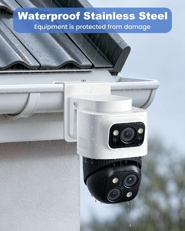 Alt view image 2 of 7 - 2 Pack Gutter Mount Bracket Compatible with eufy PoE NVR Security Camera | Gutter Mount for eufy PoE NVR Security System S 4 Max and eufy Security eufyCam S4 Solar Camera, eufy PoE Bullet-PTZ Cam S4