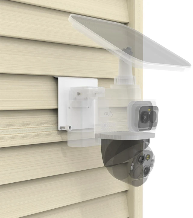 Main image of VOMENC Vinyl Siding Mount Compatible with Eufy Security EufyCam S4 Camera (White)
