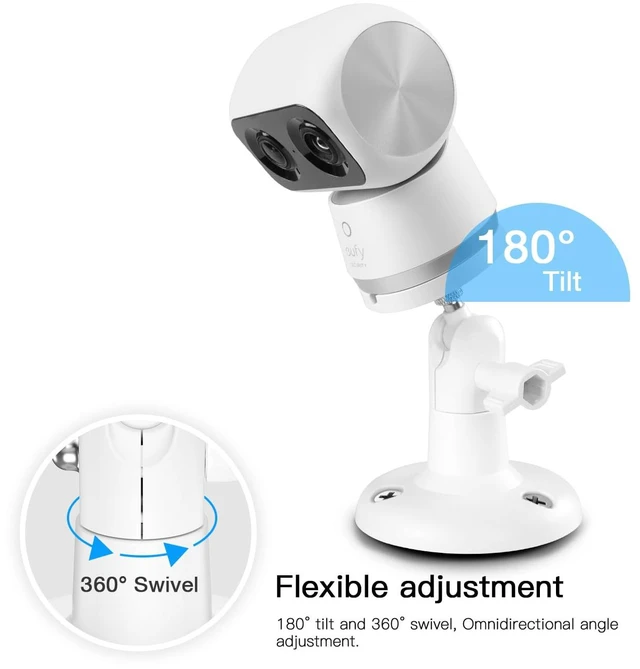 Alt view image 3 of 7 - TIUIHU Camera Mounting Bracket Wall Mount for eufy Security Indoor Cam S350 (Wall Mount Bracket)