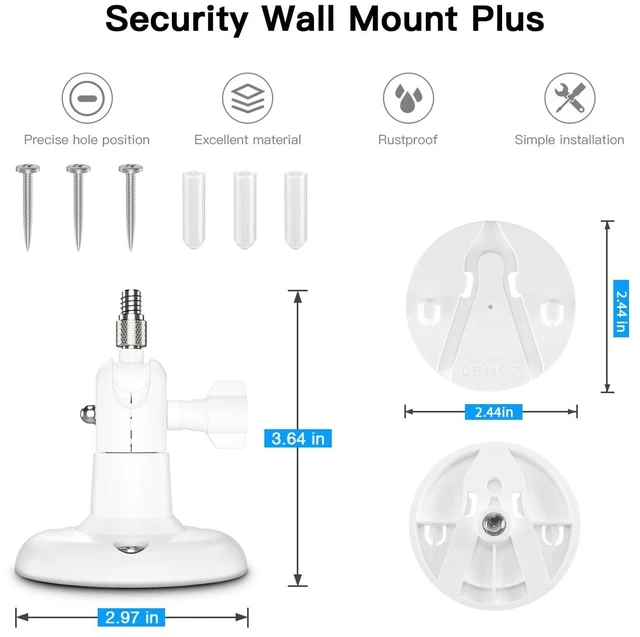 Alt view image 4 of 7 - TIUIHU Camera Mounting Bracket Wall Mount for eufy Security Indoor Cam S350 (Wall Mount Bracket)