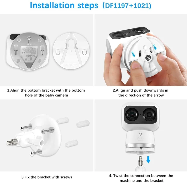 Alt view image 5 of 7 - TIUIHU Camera Mounting Bracket Wall Mount for eufy Security Indoor Cam S350 (Wall Mount Bracket)