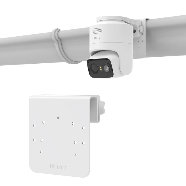 Alt view image 6 of 6 - Koroao Gutter Mount Bracket Compatible with eufy Security eufyCam C37/C31 Camera (White)
