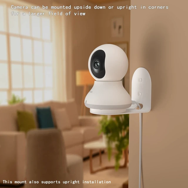 Alt view image 4 of 6 - 2 Pack Metal Mount for Blurams Camera,Wall Install for Wide Motion View | Upside Down or Upright on Any Wall Allows The Best Range of Camera Motion Without Having to Mount to Ceiling