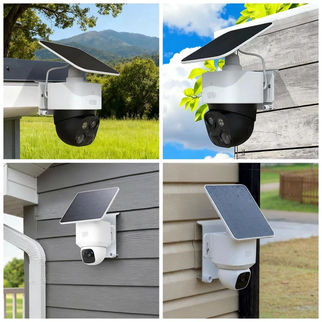 Alt view image 4 of 7 - Novabright 2 Pack Vinyl Siding Hooks, White No Drill Outdoor Camera Mount | Compatible with Solocam S340, E30, E42 S330, Stainless Steel Bracket, Anti-theft Vinyl Siding Clips for Hanging Solar Camera