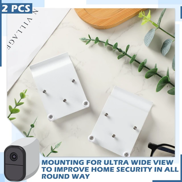 Alt view image 6 of 7 - Novabright 2 Pack Vinyl Siding Hooks, White No Drill Outdoor Camera Mount | Compatible with Solocam S340, E30, E42 S330, Stainless Steel Bracket, Anti-theft Vinyl Siding Clips for Hanging Solar Camera