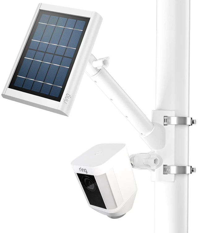 Main image of HOLACA 2-in-1 Pole Mount for Outdoor Cameras and Solar Panels, White | Compatible with Ring Stick Up Cam/Outdoor Cam Plus/Spotlight Cam Plus/Pro, All Blink Camera, Arlo and Other 1/4" Camera