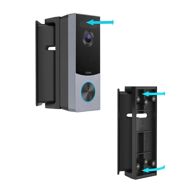 Alt view image 2 of 7 - OkeMeeo Adjustable Doorbell Mount for AOSU Doorbell Camera Wireless, Angle Mount Compatible with AOSU 5MP Ultra HD/Video Doorbell Pro/Ultra/SE