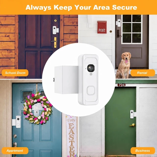 Alt view image 5 of 7 - Blink Doorbell Mount,Anti-Theft Blink Video Doorbell 2K+Door Mount Bracket | Only Fits for Blink Battery Doorbell 2K+(2026 Model,No-Drill,No Block Night Vision and Two-Way Audio for Apartments,Rentals