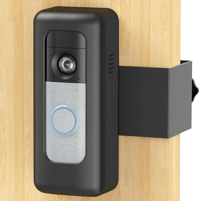 Main image of Anti-Theft Doorbell Mount for Blink/Ring Battery Doorbell (2026 Release) | No-Drill Doorbell Camera Holder, Non-Blocking Motion Sensor Mounting Bracket, Rental Friendly Mount for Apartment Door,Black