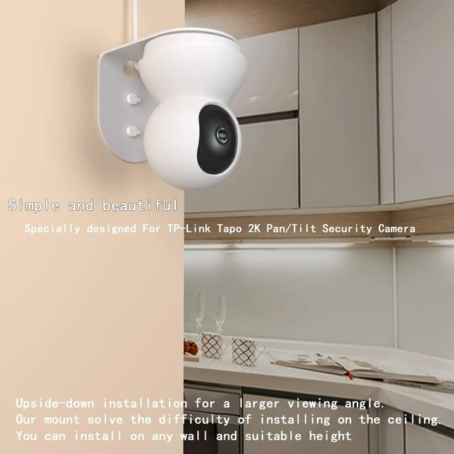 Alt view image 2 of 5 - 2Pack Wall Mount Bracket Compatible with TP-Link Tapo C210 C200 Camera Pan Tilt Security Camera