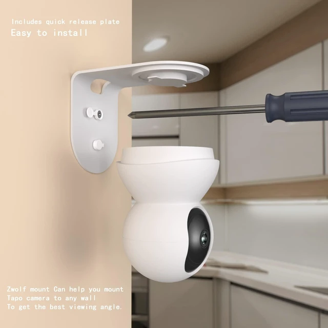 Alt view image 4 of 5 - 2Pack Wall Mount Bracket Compatible with TP-Link Tapo C210 C200 Camera Pan Tilt Security Camera