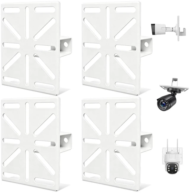Main image of Durable Steel Security Camera Gutter Mount Bracket, Universal Gutter Mount | Anti-Slip Grip, Secure Hold, Heavy Duty Steel, Wide Camera Fit, Rust Resistant, Easy Adjustment
