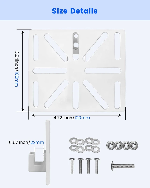 Alt view image 3 of 7 - Durable Steel Security Camera Gutter Mount Bracket, Universal Gutter Mount | Anti-Slip Grip, Secure Hold, Heavy Duty Steel, Wide Camera Fit, Rust Resistant, Easy Adjustment