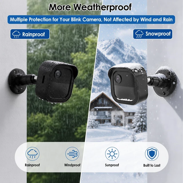 Alt view image 5 of 7 - 3 Pack Outdoor Camera Mount for Blink Outdoor 4/Outdoor 2K+/3rd Gen, Weatherproof Protective Housing and 360°Adjustable Wall Mount Bracket for Blink Outdoor Camera