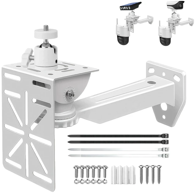 Main image of Security Camera Mount System - Modular 3-in-1 Adjustable Outdoor/ Indoor Bracket for Wall/Ceiling Flat Surface Mounting | Fit CCTV, Flood Lights, Solar Panels
