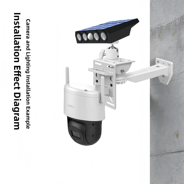 Alt view image 4 of 7 - Security Camera Mount System - Modular 3-in-1 Adjustable Outdoor/ Indoor Bracket for Wall/Ceiling Flat Surface Mounting | Fit CCTV, Flood Lights, Solar Panels