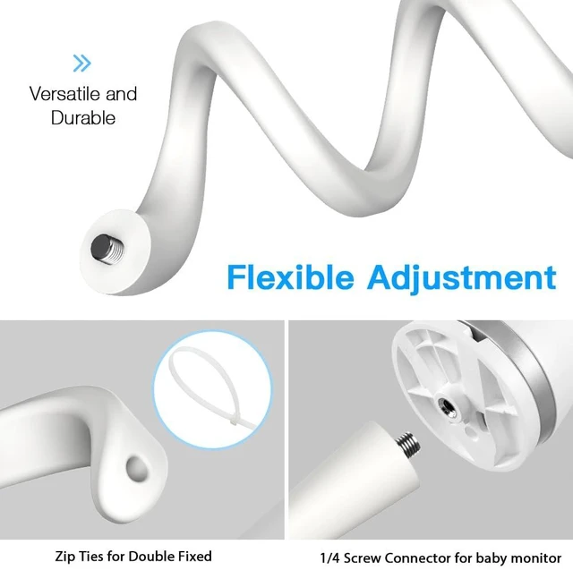 Alt view image 3 of 7 - OkeMeeo Flexible Twist Mount for eufy Indoor Cam S350 (No Drill, 1 Pack)