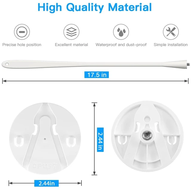 Alt view image 5 of 7 - OkeMeeo Flexible Twist Mount for eufy Indoor Cam S350 (No Drill, 1 Pack)