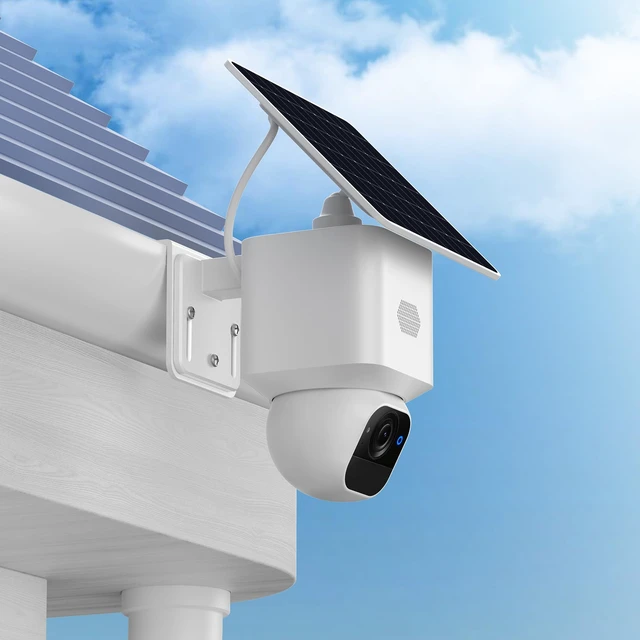 Alt view image 7 of 7 - 2 Pack Gutter Mount Bracket for Eufy Security SoloCam S340/E30/E42 and 4G LTE Cam S33, Stainless Steel Gutter Mount for Solar Security Camera, No-Drill Installation