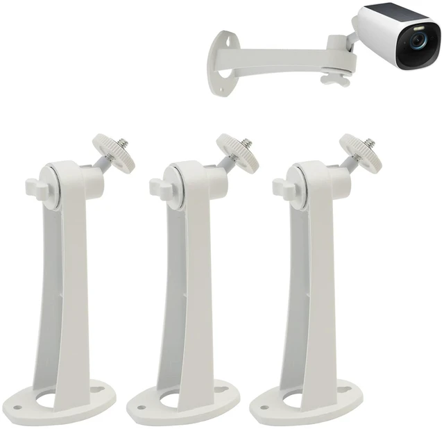 Main image of 3Pack Extremely Long 6 in Camera Mount for eufyCam 2C/2C Pro, 3C/S300, for Ring Camera, for SoloCam S220/C210, Adjustable Wall Mount Brackets Indoor/Outdoor, Aluminum Alloy Rust-Proof and Durable