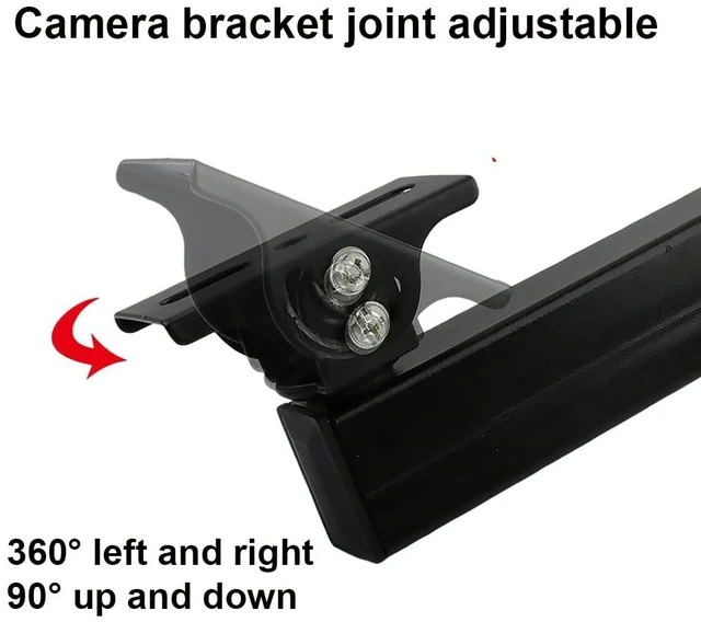 Alt view image 4 of 6 - OdiySurveil Articulating Magic Arm Wall Mount Holder Stand 15cm + 20cm,Wall Corner Mount Metal Black Bracket 35CM Long Arm Universal Angle Left Right Rotatable CCTV Camera Projector Holder