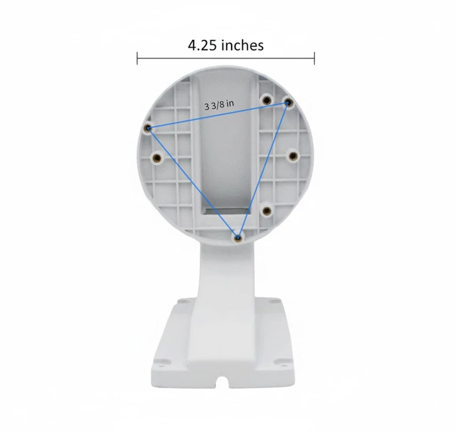 Alt view image 2 of 6 - DS-1258ZJ Wall Mount Bracket Compatible with Fixed Lens Dome IP Camera DS-2CD21x2 White Plastic, 2 Pack