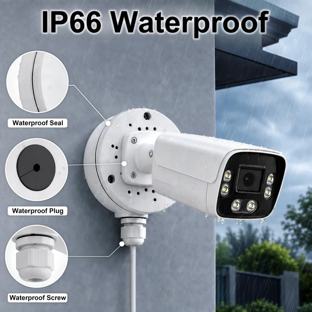 Alt view image 5 of 7 - BHVSON Metal Universal Round Junction Box Mount Bracket(3 Pack) | for Security Camera,IP66 Weatherproof Camera Junction Box Base for Wall Ceiling Installation