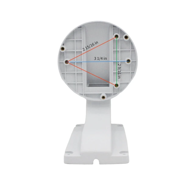 Alt view image 3 of 6 - DS-1258ZJ Wall Mount Bracket Compatible with Fixed Lens Dome IP Camera DS-2CD21x2 White Plastic, 2 Pack