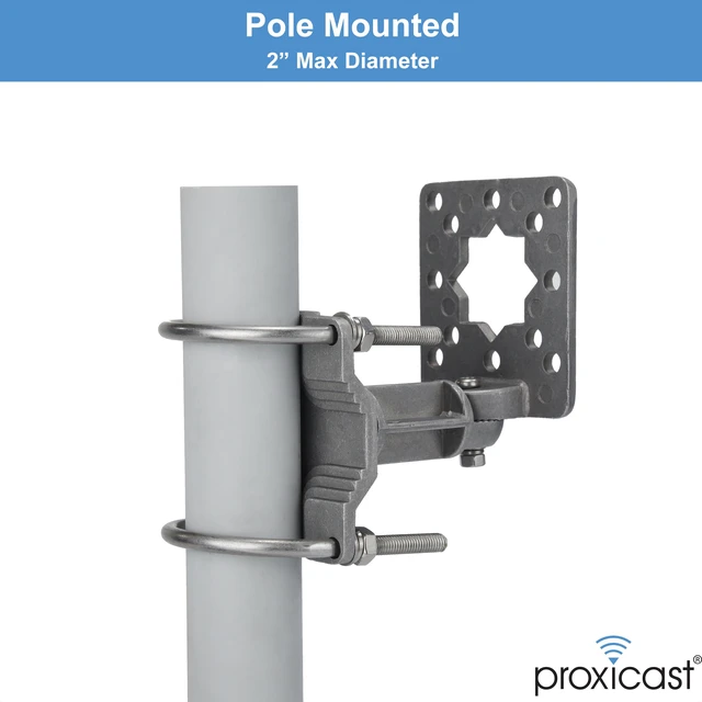 Alt view image 2 of 7 - Proxicast Adjustable Outdoor Universal Wall/Pole Mount Articulated Bracket | Swivel/Tilt Mount for Antennas, Cameras, Lights, Speakers, etc, **Not for Mounting TVs or Monitors** - ANT-810-AWB