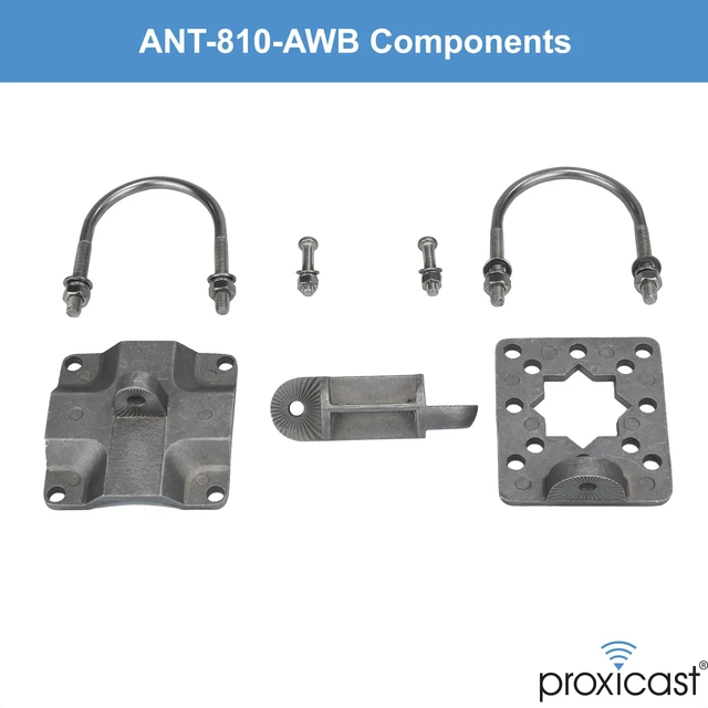 Alt view image 6 of 7 - Proxicast Adjustable Outdoor Universal Wall/Pole Mount Articulated Bracket | Swivel/Tilt Mount for Antennas, Cameras, Lights, Speakers, etc, **Not for Mounting TVs or Monitors** - ANT-810-AWB