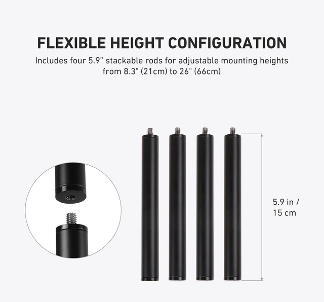 Alt view image 4 of 7 - Holicfun Stake Mount with Silicone Cover for Ring Outdoor Cam Plus Battery | Heavy-duty 21-inch metal ground stand, protective silicone skin, easy no-drill installation, black