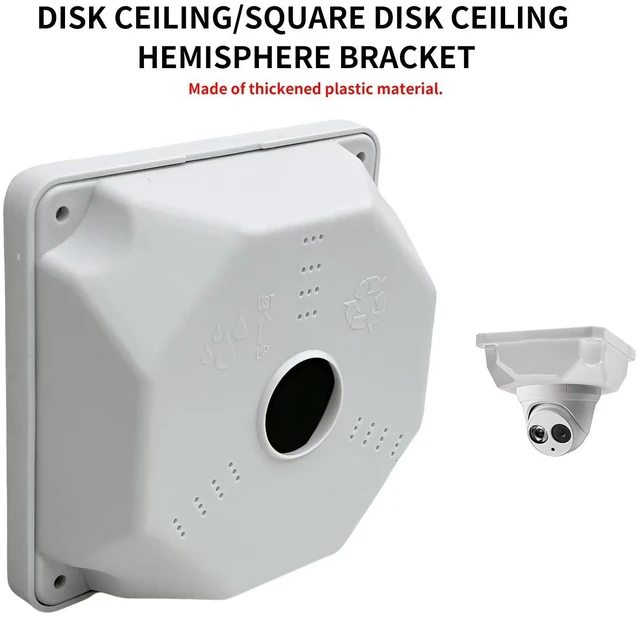 Alt view image 4 of 5 - Universal Bullet Security Camera Junction Box Mount Bracket Plastic Rainproof Junction Box Mount Bracket for IP Camera Electric Enclosure, Indoor/Outdoor Wall Cable Junction Base Boxes (3 Pack)