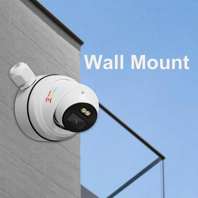 Alt view image 2 of 7 - Anpviz Junction Box Bracket JB1280ZJ-DM8 | Full Metal Design, IP66 Waterproof, Compatible with Turret IP PoE Cameras: IPC-D3053/3083/3012/3653/3683/3582/3583 (White)