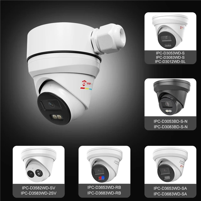 Alt view image 4 of 7 - Anpviz Junction Box Bracket JB1280ZJ-DM8 | Full Metal Design, IP66 Waterproof, Compatible with Turret IP PoE Cameras: IPC-D3053/3083/3012/3653/3683/3582/3583 (White)