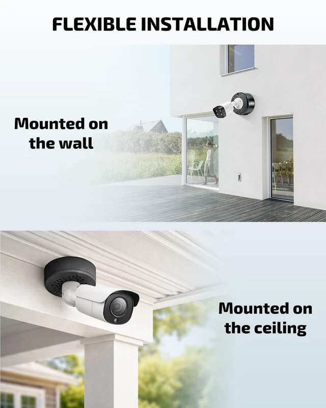 Alt view image 5 of 7 - Universal Security Camera Junction Box, Security Camera Mount Enclosure | Fits Bullet Surveillance Cameras, Cable Concealment Boxes, Easy Installation