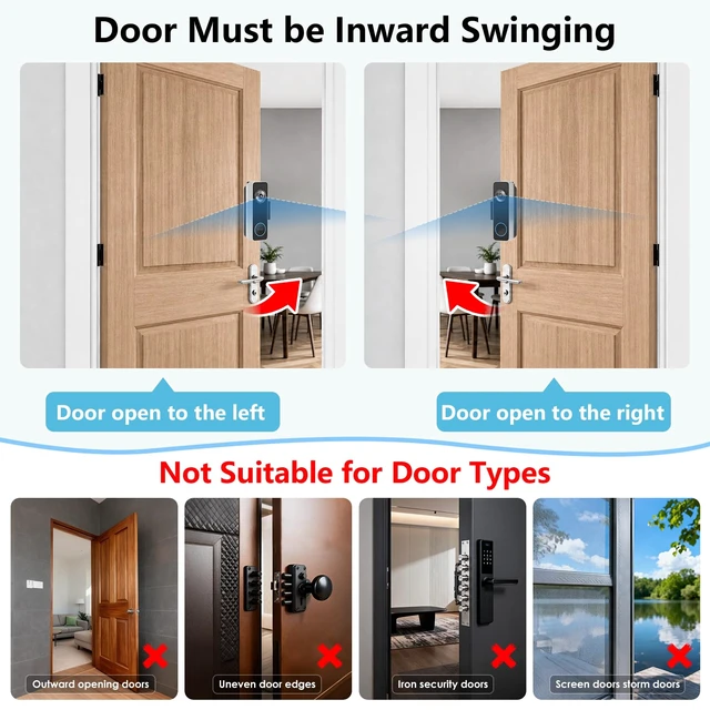 Alt view image 5 of 7 - Anti-Theft Doorbell Mount for Wyze Doorbell Camera, No Drill Video Doorbell Mount Adjustable Mounting Bracket for Wyze Duo Cam Video Doorbell, Door Camera Mount for Rentals, Apartment Door Security