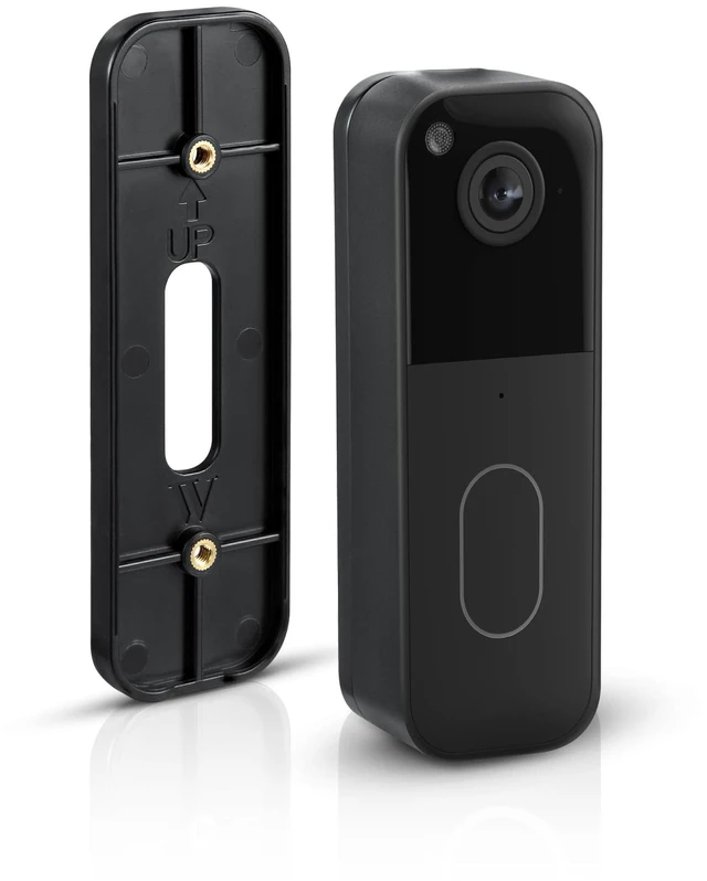 Main image of Wasserstein No-Drill Mount Compatible with Blink Video Doorbell 1st Gen & 2nd Gen - Adhesive Wall Mount/Mounting Bracket for Blink Doorbell (Black)