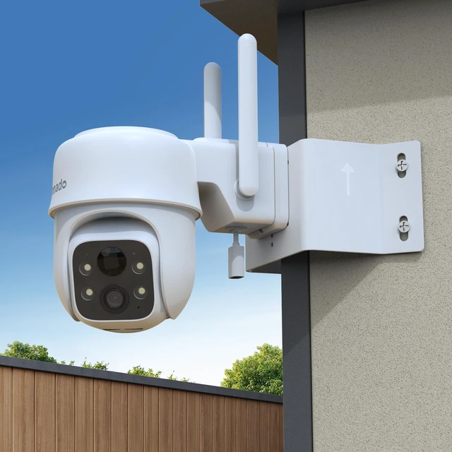 Alt view image 5 of 7 - Koroao Corner Bracket Mount Kit for Cinnado B6 Security Camera, Outdoor Camera Bracket Compatible with 2K Home Camera Wireless Solar AccessoriesWhite