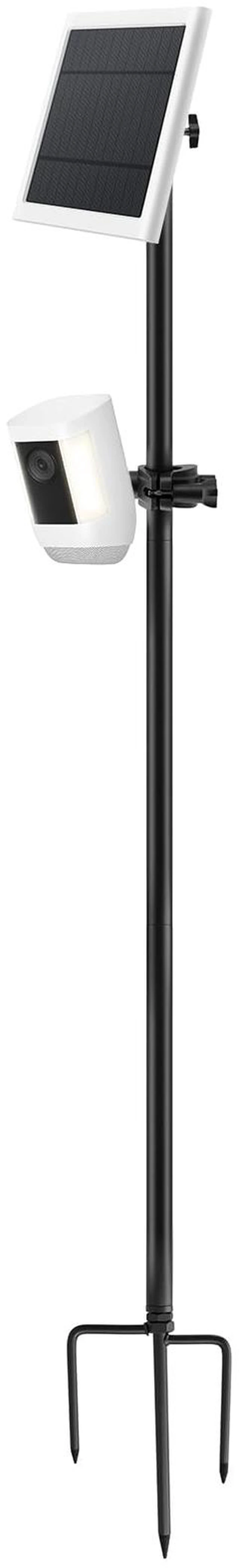 Main image of Ground Stake Mount Stand with Solar Panel Bracket, Universal Camera Holder Compatible with Ring, Blink, Arlo, Eufy, Wyze, Google Nest, Simplisafe, for Outdoor Cameras & Solar Panels