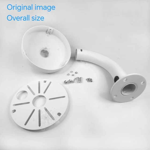 Alt view image 6 of 6 - compcctv Security Camera Mount Bracket, Aluminum Indoor Outdoor Wall Mount Bracket L-Type Bracket for Dome Camera Mount IP Camera Mounting,Universal Outdoor Security Camera Junction Box Mount Bracket