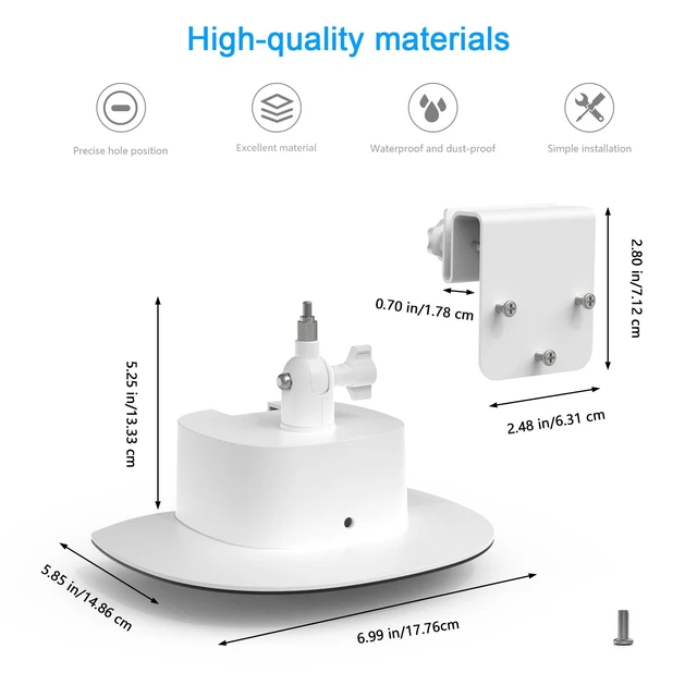 Alt view image 2 of 7 - Koroao Rain Sun Shield Cover with Adjustable Solar Panel Gutter Mount for Eufy 4G LTE Cam S330,All-in-One ABS Cover Housing Bracket for Camera and Solar Panel (Gutter Mounting)