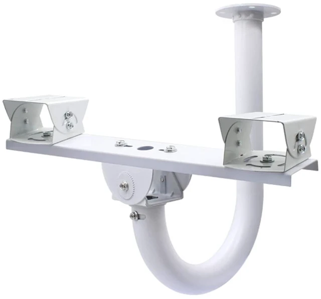 Main image of Rosebe Dual Mount Arm J Type Base Bracket for CCTV Cameras,Metal 2 Base Bracket Horizontal Cross Bar Dual Camera Mount Bracket J Shape Wall Mounting Bracket