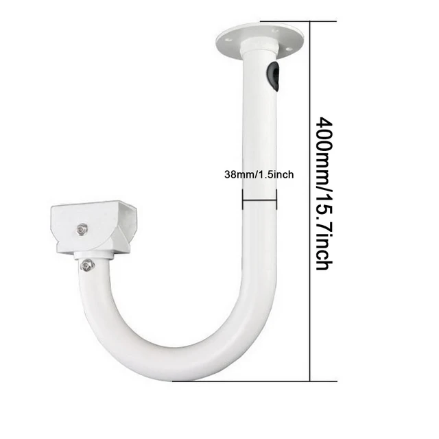 Alt view image 5 of 7 - Rosebe Dual Mount Arm J Type Base Bracket for CCTV Cameras,Metal 2 Base Bracket Horizontal Cross Bar Dual Camera Mount Bracket J Shape Wall Mounting Bracket